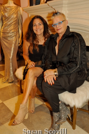 9. Rayna Segal chatted with publicist Sarah Doheny.