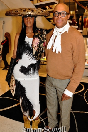 7. Tachiana Lewis wore one of Conrad Booker’s unique creations.