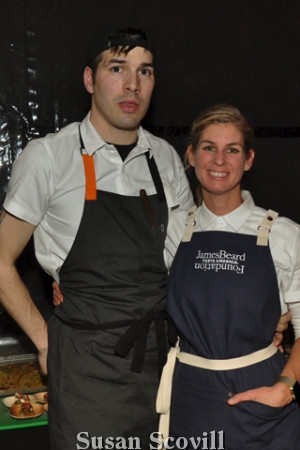 4. Billy Riddle and Jen Carroll of Spice Finch created samples from their menu for the gala dinner guests.