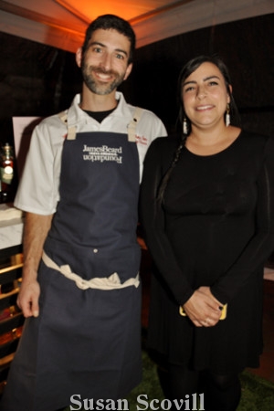 9. Federal Donuts Dessert Reception Chef Matthew Fein paused for a photo with Lauren Correa.