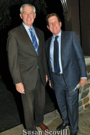 14. Montgomery. County District Attorney Kevin Steele chatted with Mission Kids Board Member Walt Hunter.