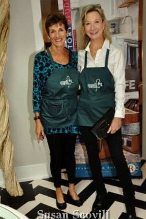 2. Kitchen Tour guides Lucy Long and Lisa Yakulis welcomed tourgoers to this lovely home.