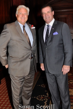 3. U.L.R.E. chair Bill Pennewell chatted with Tony LePre.