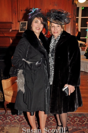 14. Cocktail/Old Hollywood Glam was the event's theme, so guests dressed for a 1940’s-style night out! Cari Ghezarian and Clara Andonisn wore their best 1940’s garb.