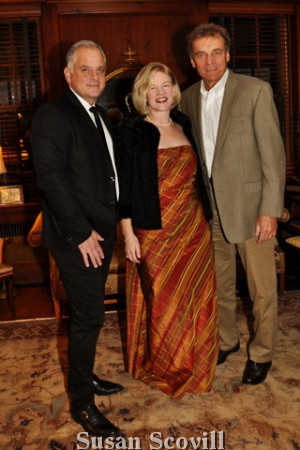 4. Steve and Julia Shoff and ViC Rinke enjoyed the ambiEnce of the Kelly house,