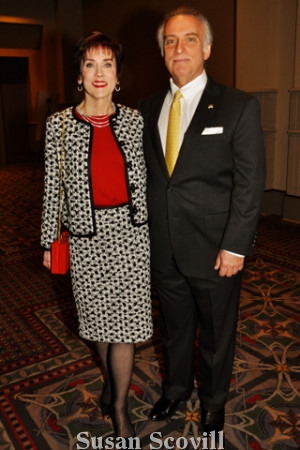 2. Dr. Robert Rosenwasser was the honoree. He was pictured with his wife Dr. Deborah August.
