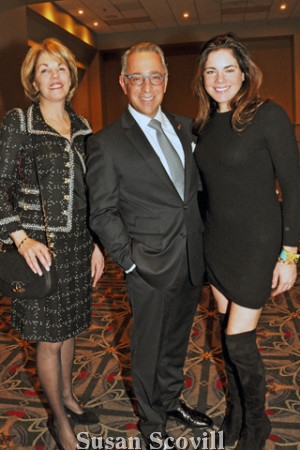 7. Executive Vice President & Chief Advancement Officer Elizabeth Dale, paused for a photo with Ellen Rohlfing and ark Nicoletti.