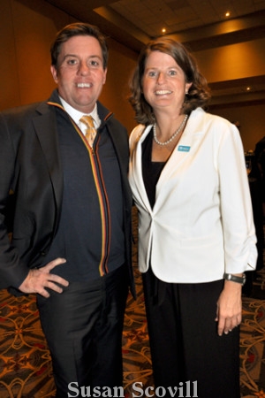 9. United Way CEO Bill Golderer chatted with Corinne O’Connell during the cocktail reception.