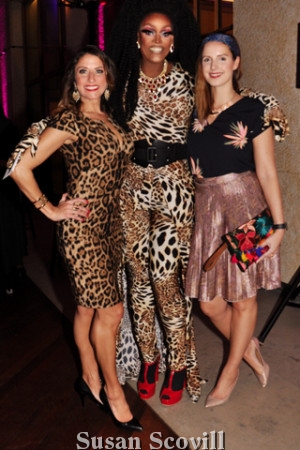18. Bridget O’Brian and Jessica Blondelll paused for a photo with drag songstress Cookie Diorio (center).
