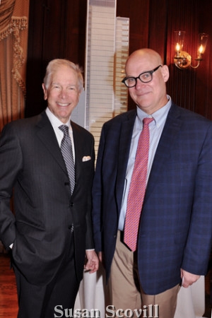 9. Carl Dranoff chatted with Michael Dahl, Executive Director of Broad Street Ministries.The U.L.R.E. donated $1,000 to Broad Street Ministries on behalf of Mr. Dranoff.