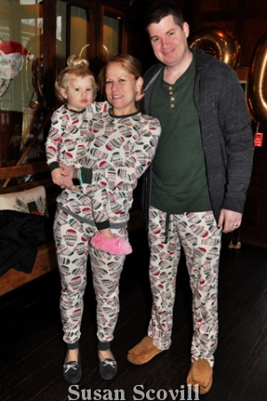 2. Vera and Zach Fletcher brought Brooke to the pajama brunch.