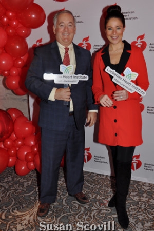 2. Jack Lynch paused for a photo with Go Red F0r Women Senior Director Allison Lang.