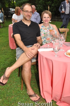 14. Tables were distanced for attendees. Jeff and Marie Mahon were among the guests at the event.