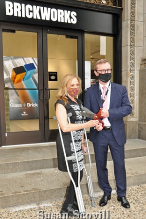 Sheila Hess, City of Philadelphia Representative and Mark Ellenor, President, Brickworks North America