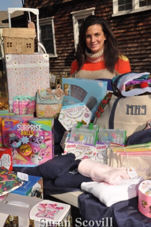 8. Melissa Sinni of The Blue Beret brought a huge collection of goods to the event.