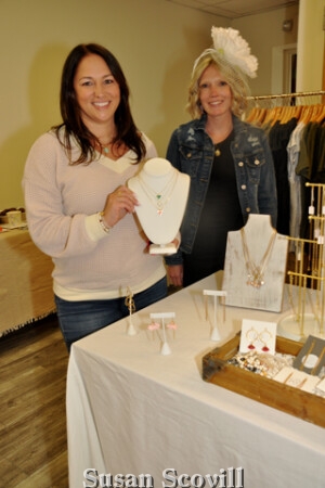 2. Kathy Romano of the Kathy Romano Collection and blogger and owner of Boutique on Thirty Rachel Smith Mento paused for a photo at the event.