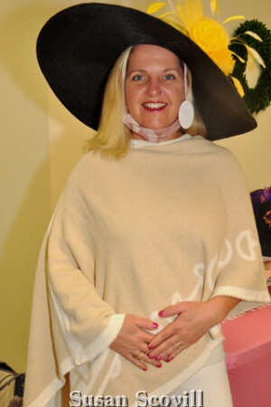 5. Katie McGlade tried on this Northern Belle lovely chapeau.