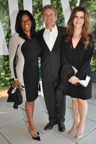 2. Sonya and Mark Weigle and Francesca Molinari attended the popular event