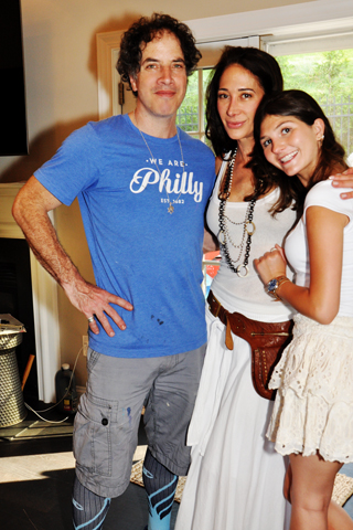 9. Perry Milou chatted with Jacqueline Blumenfeld and her daughter Alexis at the event