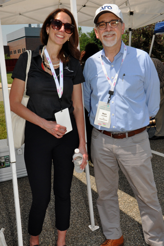 13. Audrey Greenberg chatted with Mark Laurenzi.