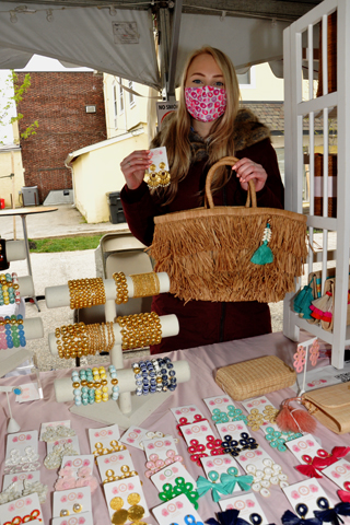 4. Abby Harris sold Lisi Lerch jewelry items at the event.