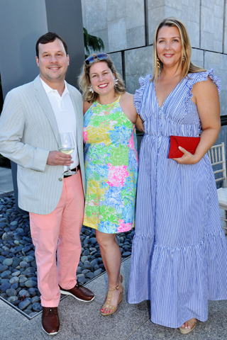 2. Alex Poole and Erin Bushnell chatted with Katie Adams Schaeffer, Senior Director of Leadership Giving at the Barnes Foundation.