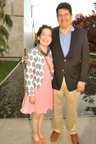 6. Julia Dolinger and her father Neil Dolinger paused for a photo.