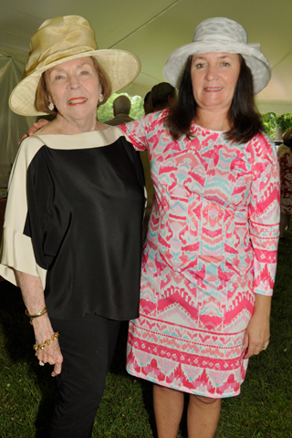 10. Nancy Richards shared a moment with Susan Dupee.