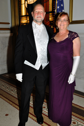 Joseph M. Jensen, District Deputy Grand Master and his wife Maggie attended the event.