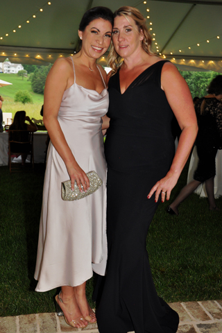 6. Stacey Meyer shared a moment with Kristen Weber.