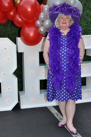 6. Realtor Michelle Leonard came to the event in style.