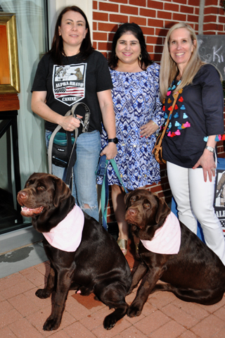 6. Tracy Ruepp paused for a photo with Jennifer Lynn Robinson and Fearless Restaurants Director of Public Relations Jaimi Blackburn at the event.