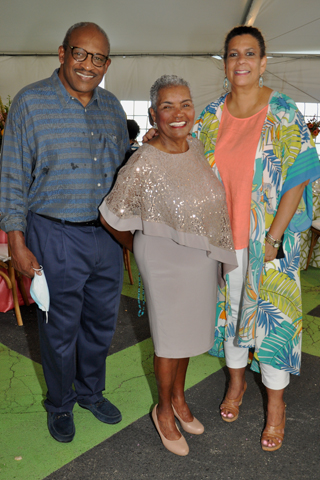 8. Bryan and Joan Carter (left and right) paused for a photo with Dr. Naomi Johnson Booker.