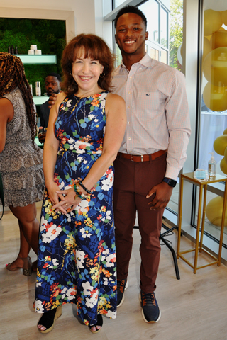 6. Melissa Jacobs of Main Line Tonight came to the event with Calvin McCall.