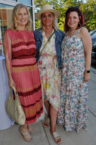 7. Laura Henson of HVM Communications paused for a photo with Jillian Dunn, Nicole Miller Managing Partner and Cyndy Hazelton.