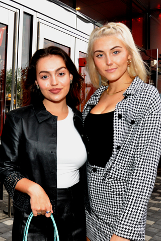 8. Taking their fashion sense seriously! Philly PR Girls team members Dominique Fiorentino and Bailey Welsh loved the PFW fashion show!