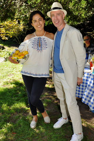 11. Teresa Montes chatted with Jeff Reale.