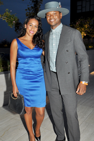 16. Krystle Rich Bell and Don Bell, CBS Sportscaster attended the pool party.