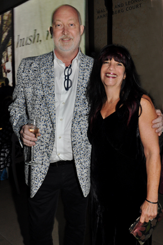 8. Chairman and Director of Fine Art at Freeman's Auction House and Antiques Roadshow regular, Alasdair Nichols and his wife Susanne Ritt, attended the Barnes Art Ball.