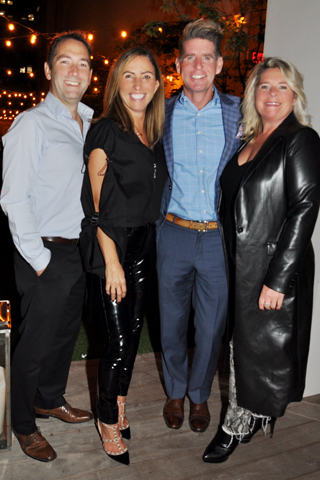4. Jason and Sue Jacquette, Joe Waterman and Meridith Coyle attended the reception at the W Hiotel.