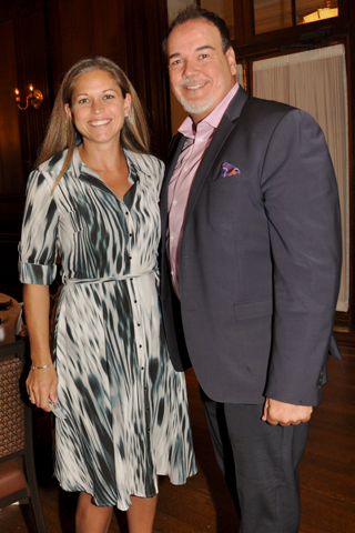 8. Annemarie Caruso of First American Title was pictured with luncheon guest Anthony Izzie.