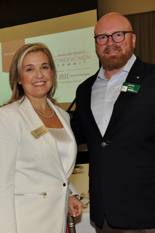 10. BMT Wealth Management President Jennifer Dempsey Fox chatted with John Ventura.