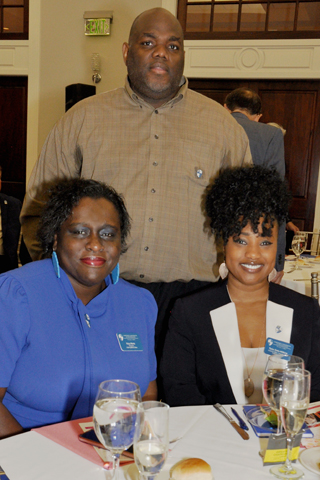 11. Neale Morris, Kizzy Morris and Tania Cole-Wilkins represented Cheyney University.