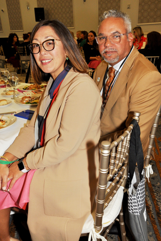 14. Honoree Kim Fraites Dow and her husband Kevin Dow attended the luncheon.