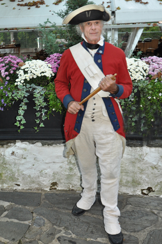 7. Lance Peterson was attired in a Pennsylvania Regiment Drummer costume.