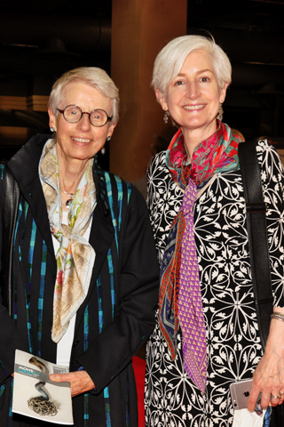 6. Jane Pepper and Betsie Blodgett attended the ArtCraft preview party.