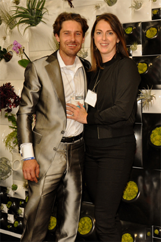 7. A Philadelphia Museum of Art Contemporary Craft Show exhibitor, David Rozek brought his Node Collection to the show. David is the owner of the Pandemic Design Studio in Bridgeport. The products created at his studio are designed and executed with precision and detail from the initial concept to the finished product resulting in unusual timeless art. David and his wife Tessa paused for a photo during the preview party.