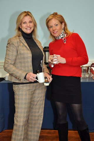 7. Donna Coghlan and Terry Calvert had a cup of coffee at the end of the event.