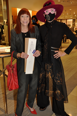 3. Andrea Krakower had her portrait drawn by illustrator Denise Fike.