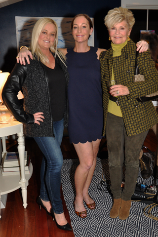 4. Paige and Janeer Dahlhausen (right and left) joined Susan Reiser in a photo.
